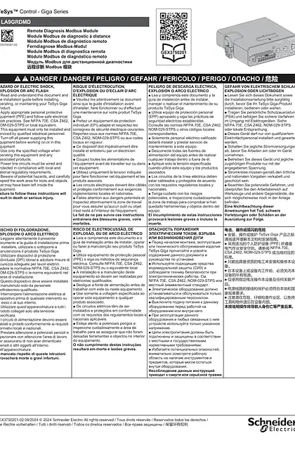 schneider施耐德TeSys Giga Control - 远程诊断 Modbus 模块 - 说明页